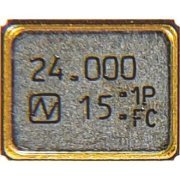 Cristal 24Mhz 8PF SMD 4 Pinos 24MHz 15ppm Crystal 8pF 50 Ohm -10°C 75°C Surface Mount 4-SMD