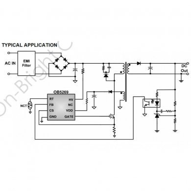 OB5269CP Ci Controlador PWM de Alta Voltagem AC/DC SOP8
