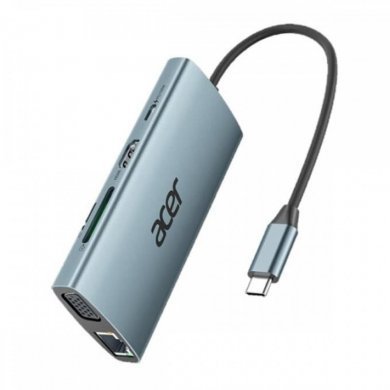 Acer dock station 9x1 USB-C USB 3.0 HDMI 4K/VGA/RJ45/PD