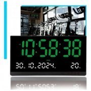 Relógio de parede digital com data hora alarme e tem ...