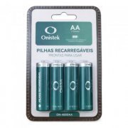 Onistek pilha recarregável AA 2700mAh com 4 unidades 