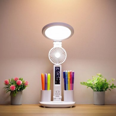 Onistek luminária de mesa LED redondo com 3 niveis de luz