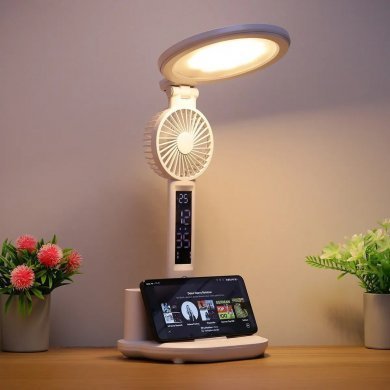 Onistek luminária de mesa LED redondo com 3 niveis de luz