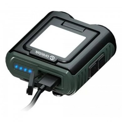 Onistek lanterna tripla multifuncional recarregável USB-C