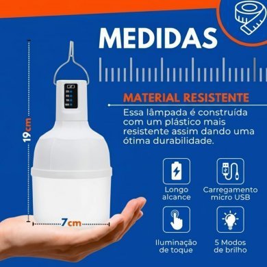 ON-LU109 Onistek lâmpada LED de emergência bulbo recarregavel