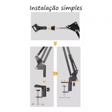 ON-M0017 Onistek suporte articulável em metal para microfone
