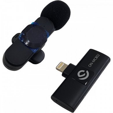 Onistek microfone de lapela wireless para lightning