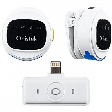 ON-MC827 Kit 2 microfones de lapela wireless para lightning