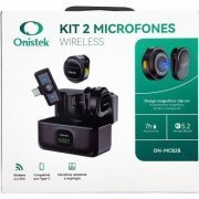 Kit 2 microfones de lapela wireless para USB-C magnét