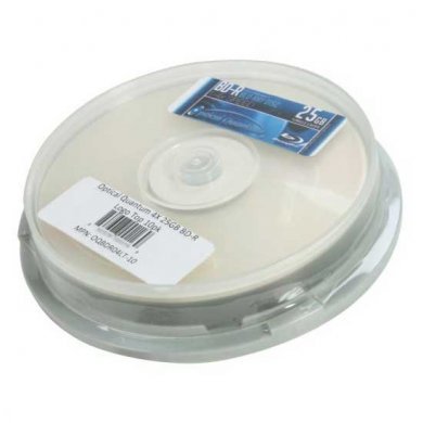 OQBDR04LT-10 Mídia Blu-Ray BD-R Optical Quantum 25GB 4X, Pack com 10. Logo To