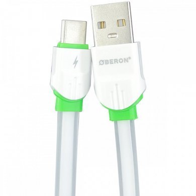 OR-CO08/C Oberon cabo USB-C quick charge 3.0 1m 4.8A branco