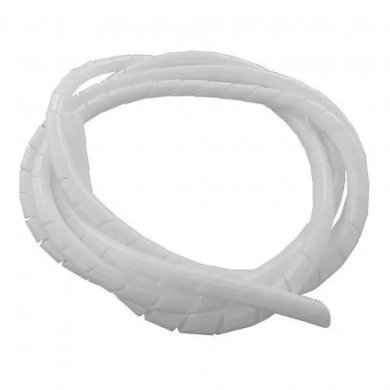 ORGANIZ.ESPIRAL1/2B Organizador tubo em espiral 1/2 para cabos branco