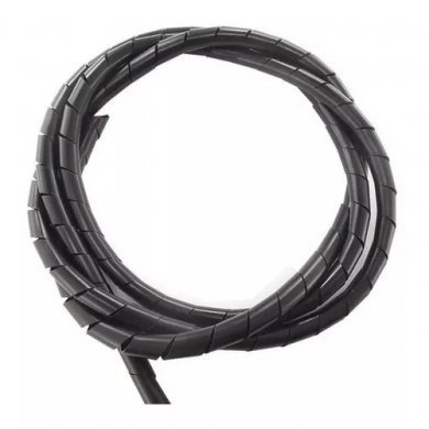 ORGANIZ.ESPIRAL1/2P Organizador tubo em espiral 1/2 para cabos preto