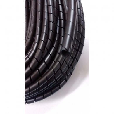 ORGANIZ.ESPIRAL3/4 Organizador tubo em espiral 3/4 para cabos preto