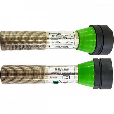 Sensor indutivo 70mm fotosensor M18 PNP NA+NF