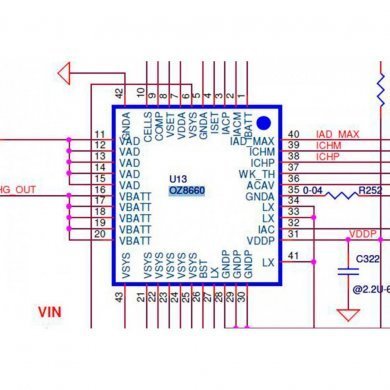 CI OZ8660 PWM battery controller QFN40 SMD