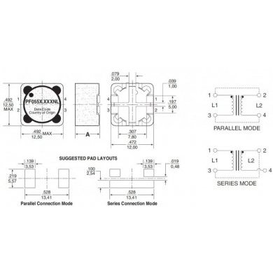 Puneng Power Inductor SMD 22uH 2.6A Unshielded