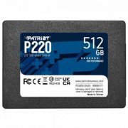 Patriot SSD 512GB P220 2.5in SATA III 6Gbs Leitura 550MB/s, Escrita 500MB/s