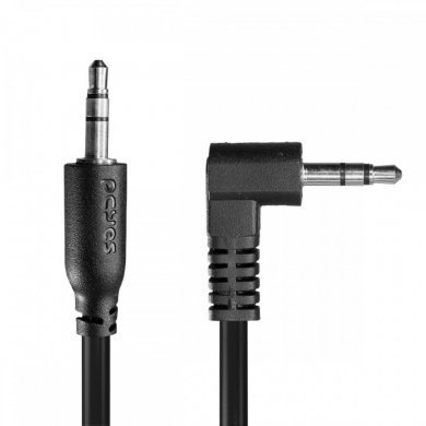 PCYES Cabo P2 macho para P2 macho 90 graus preto 2 metros