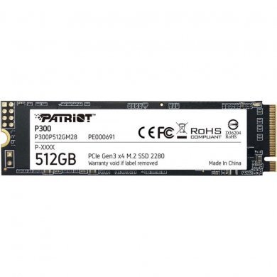 Patriot SSD 512GB M.2 NVME P300 PCi gen 3 x4