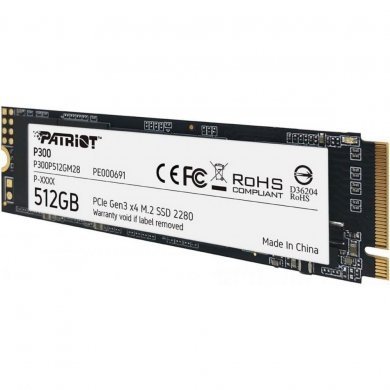 Patriot SSD 512GB M.2 NVME P300 PCi gen 3 x4