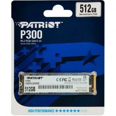 P300P512GM28 Patriot SSD 512GB M.2 NVME P300 PCi gen 3 x4