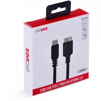 PCYES cabo USB C para Micro B 1m