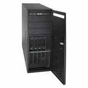 Gabinete Server Intel Pedestal e Rack 4U Fonte 550W Fixa, 8 baias 3.5 polegadas Hot-Swap, 2 ventiladores internos de 12 x 12 cm