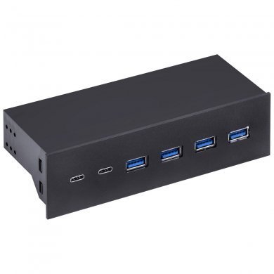 P4U2C-525 Vinik painel de portas USB 3.0 e USB C baia  5.25
