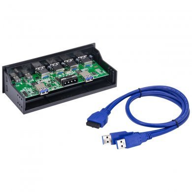 Vinik painel de portas USB 3.0 e USB C baia  5.25