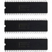 3x Ci Intel de portas I/O programáveis x24 DIP-40 kit