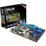 Placa Mãe Asus LGA 1155 Core i7 i5 i3 DDR3 1333 e 1066MHz até 16GB 1x PCI-E x16 e 2x PCI-E x1, Som Vídeo e Rede Gigabit Integrados