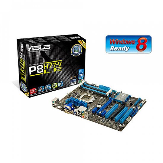 ASUS P8H77-V LE +i7-2600K+8GBメモリー+SSD120 P8H77-V Placa Mãe ASUS P8H77-V LE Socket 1155