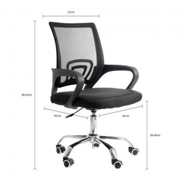 P9050 Prizi cadeira de escritório Diretor 9050 preto