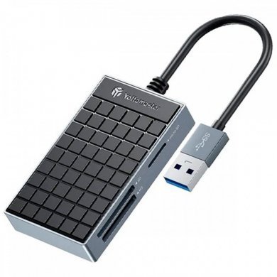 P-CR01-BK Yottamaster Leitor de Cartão 4x1 USB 3.0