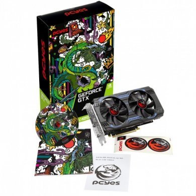 PA1660S6GR6DF PCYes Placa de vídeo GTX 1660 Super 6GB GDDR6