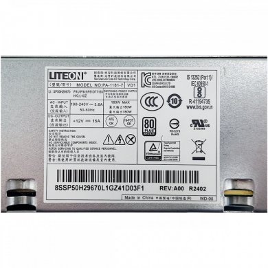 PA-1181-7 Fonte LiteOn 180W 80Plus Bronze HP Prodesk 400 G4