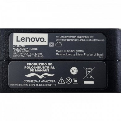 PA-1450-55LB Fonte original Lenovo 20V 2.25A 45W 4.0x1.7mm