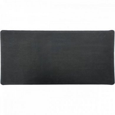 Mousepad gamer 75x35 preto com borda costurada verde