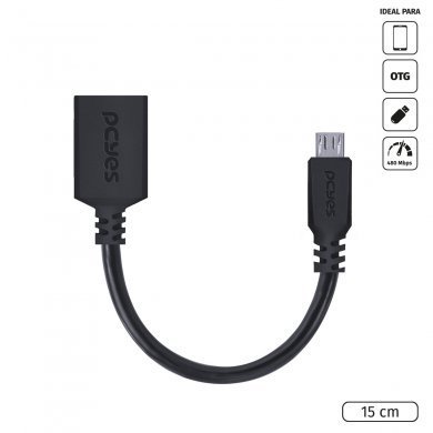 PAMUP-15 PCYES Adaptador OTG Micro USB para USB 2.0