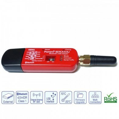 PARANI-SD1000U-G01 Sena Parani adaptador bluetooth serial USB até 300m