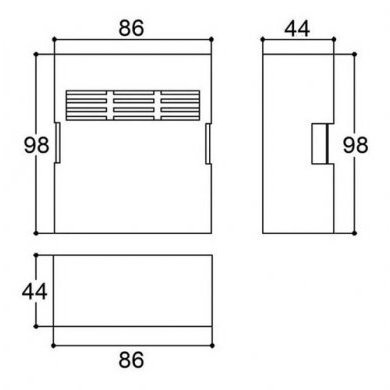PB-203 Patola caixa plástica de montagem eletrônica