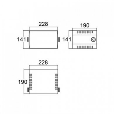 PB-220/140 Patola caixa plástica de montagem eletrônica