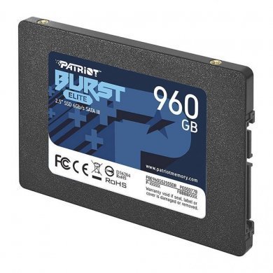PBE960GS25SSDR Patriot SSD Burst Elite 960GB 2.5IN SATA3 6GBS