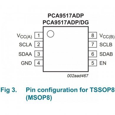 PCA9517ADP NXP Ci 9517A interface i2C ReDriver 2CH 400kHz
