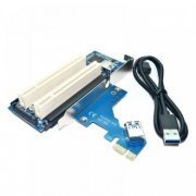 Adaptador Mini PCi-E para 2x PCI PCI express 1.0 e  PCI 2.3