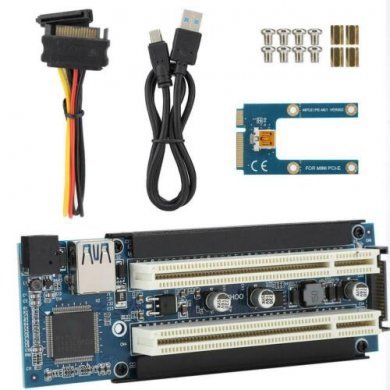 PCE2USB Adaptador Mini PCI-E para Dual PCi-E USB 3.0