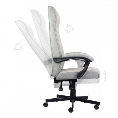 PCYES Cadeira de Escritório Ergonômica Magnus Cinza