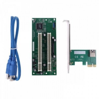 Riser Card PCIE x1 para Dual PCI 32Bits