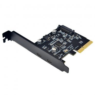 PCIE4X-TIPOC Placa PCI-Express x4 para 2 Portas USB tipo C